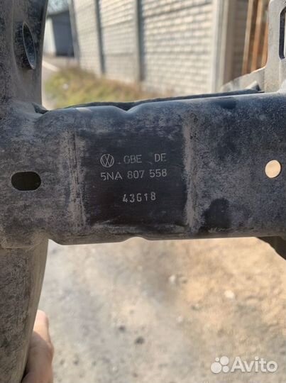 Усилитель заднего бампера vw tiguan
