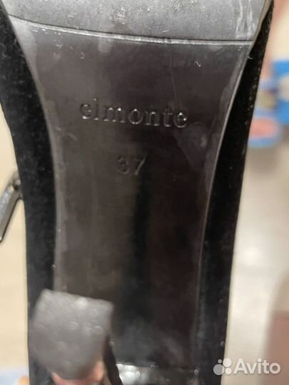 Сапоги зимние женские 37 замша