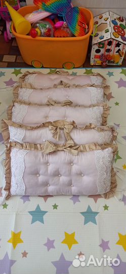 Бортики в кроватку+кпб+балдахин+ кармашек