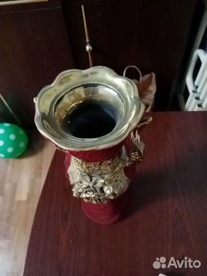 Ваза интерьерная бархат