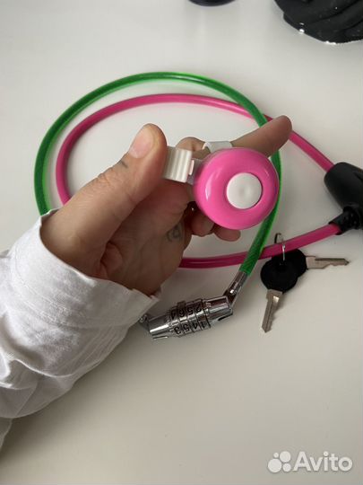 Замок и звонок для велосипеда