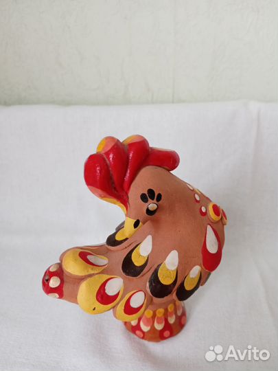 Винтаж СССР. Дымковская игрушка-свистулька