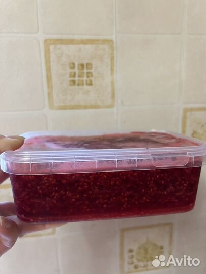 Малина перетертая с сахаром