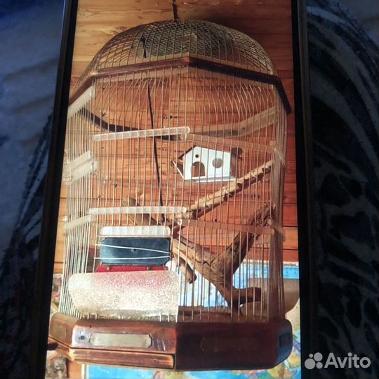 Старинная клетка для крупных птиц или животных