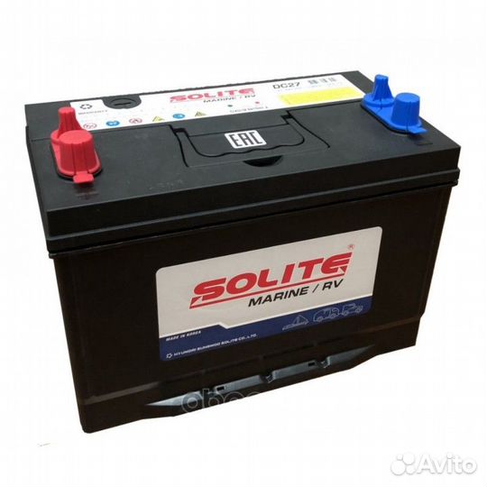 Лодочный Аккумулятор solite marine/RV DC27 90Ah