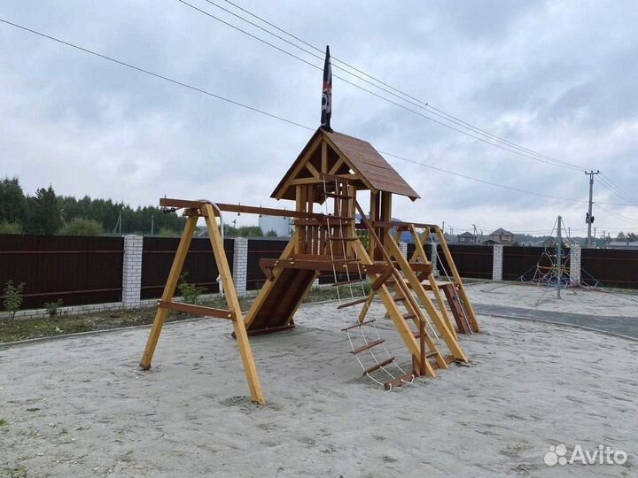 Детская площадка скалодром горка Савушка Люкс 8