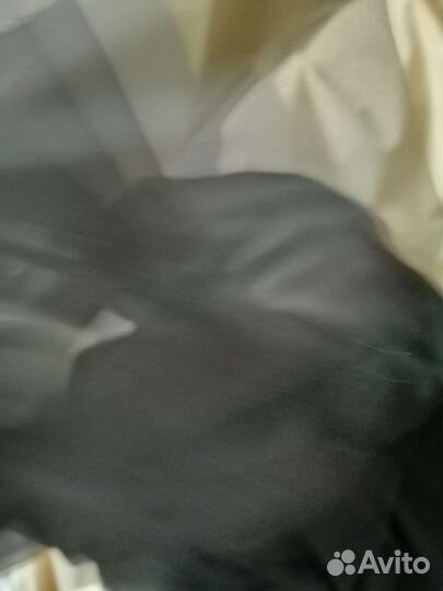 Ткань чёрный креп, отрез 1.6, ширина 1.4