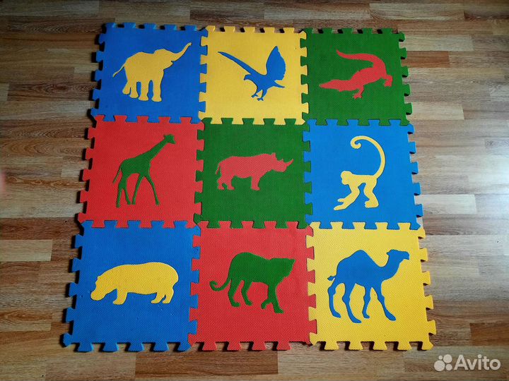 Детский коврик-пазл игровой