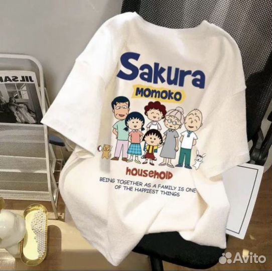 Футболка новая оверсайз XL