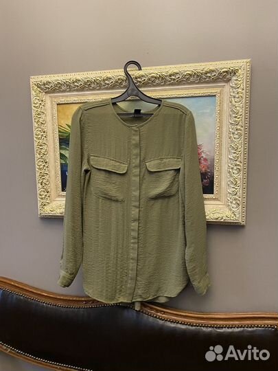 HM s зеленая блузка красивая