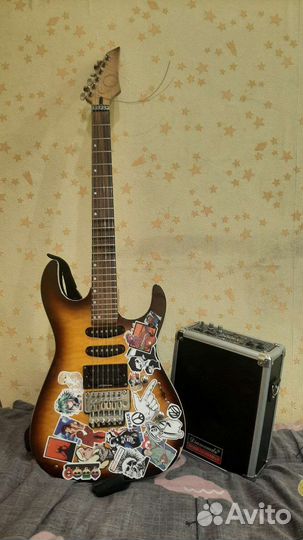 Электрогитара форма суперстрат