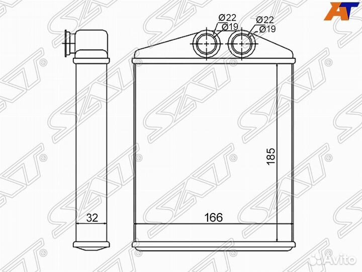 Радиатор печки Opel Vectra C 2002-2008