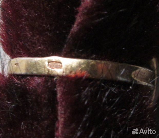 Кольцо серебро 925 янтарь позолота размер 17,5 мм