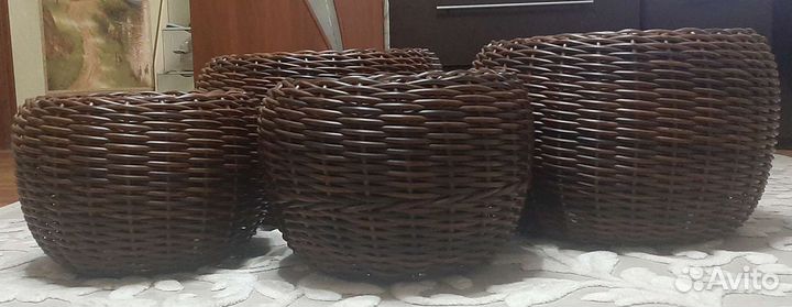 Кашпо из эко ротанга