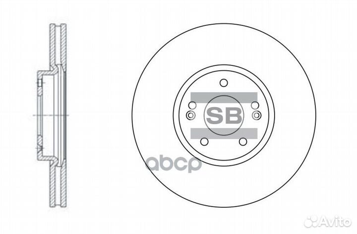 SD1053 диск тормозной передний Hyundai Santa F