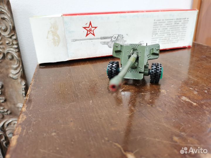 Игрушка СССР пушка бс-3 модель 1:43 новая коробка
