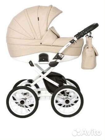 Коляска 2 в 1 indigo эко кожа