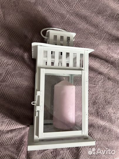 Фонарь IKEA со свечой