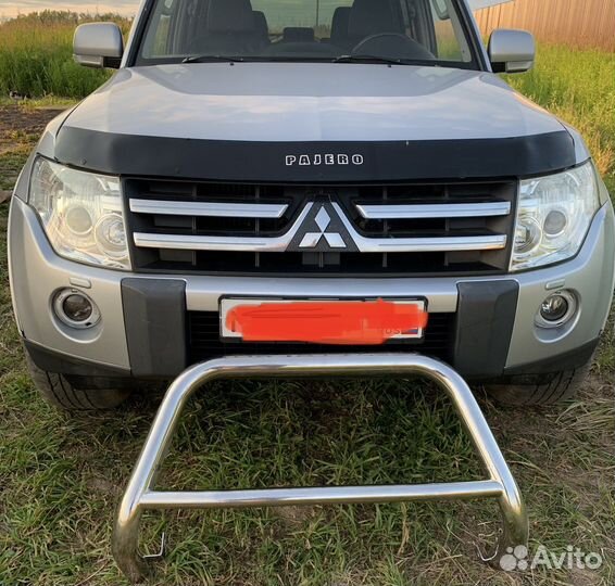Защита бампера mitsubishi pajero