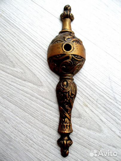 Винтажный металлический элемент для дверной ручки