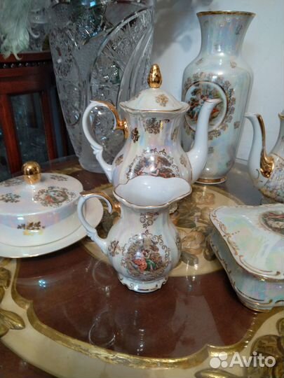 Вазы, чайники, сливочник, шкатулки, Мадонна, гдр