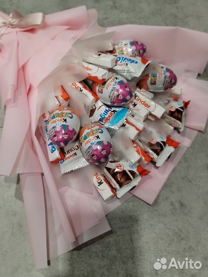 Сладкий букет из киндер