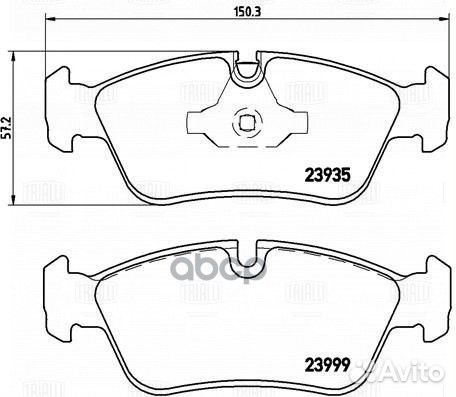 Колодки торм. для а/м BMW 1 (E81/87) (04) /3 (E90)