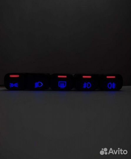 Кнопки салона с пересветом. Пересвет кнопок