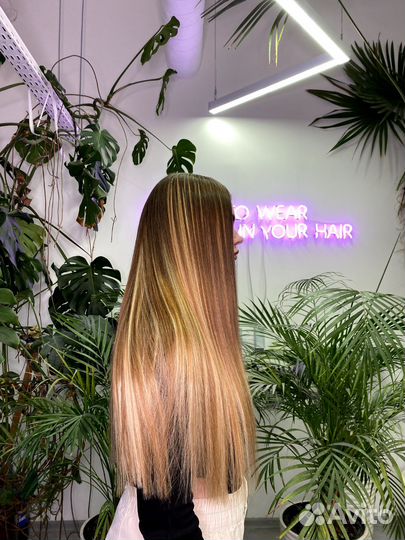 Наращивание премиум волос