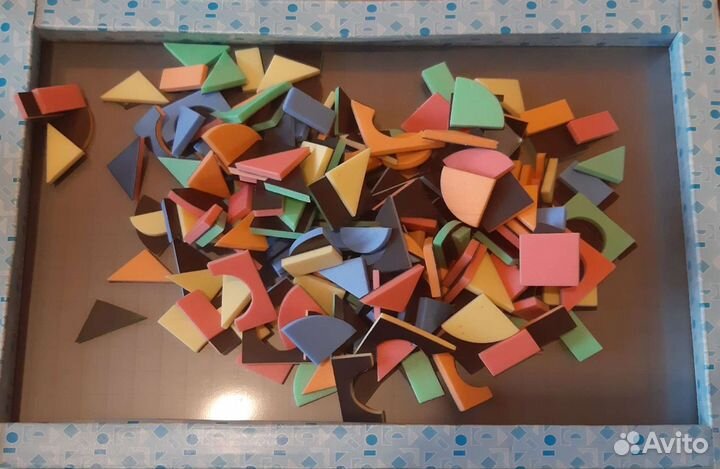 Детская магнитная мозаика (220шт 5цв)