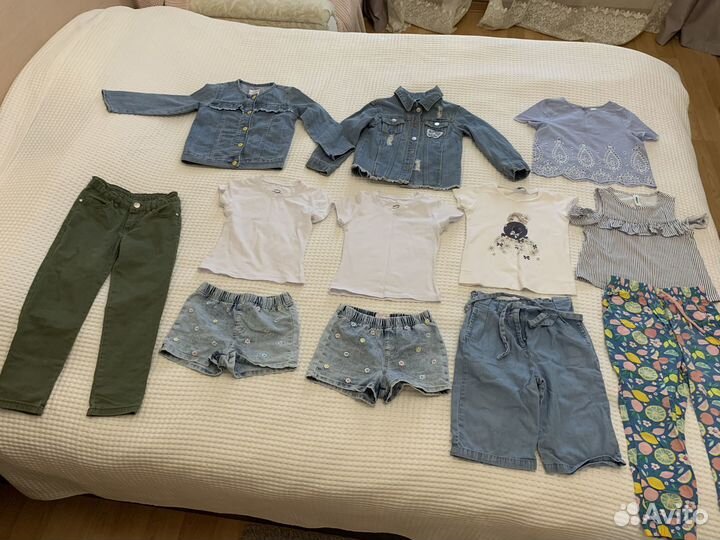 Одежда для близняшек погодок 104-110 см летняя