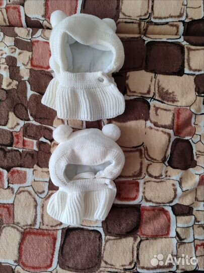 Шапка шлем для новорожденных