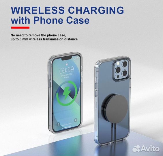 Магнитное беспроводное зарядное устройс. для Apple