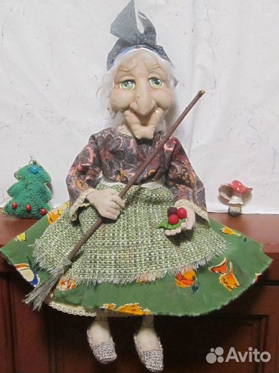 Баба Яга интерьерная кукла
