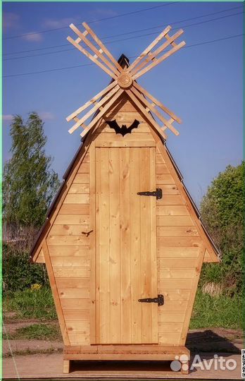 Дачный туалет деревянный SOX560