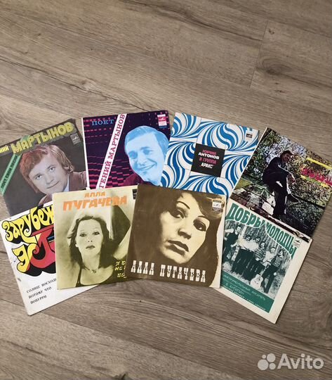 Виниловые пластинки Пугачева, Ротару, Высоцкий