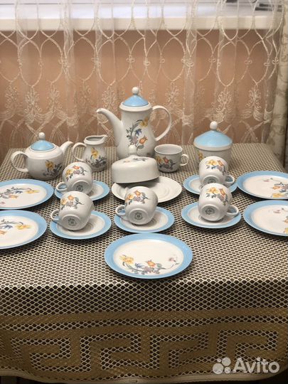 Чайно кофейный сервиз гдр