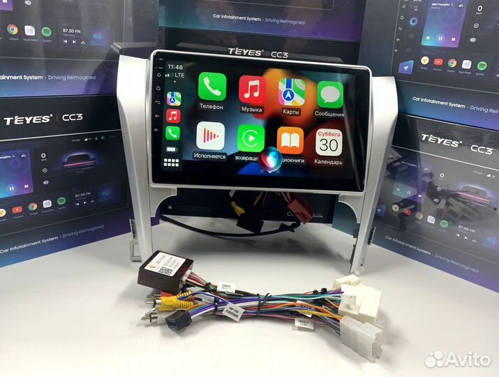 Магнитола на андройде Teyes CC3 4/64 для Toyota