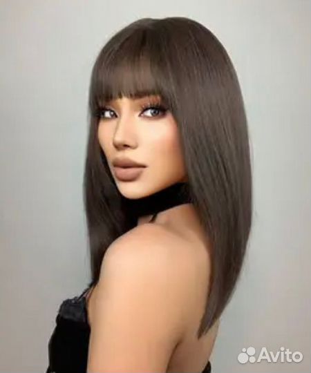 Парик коричневый новый
