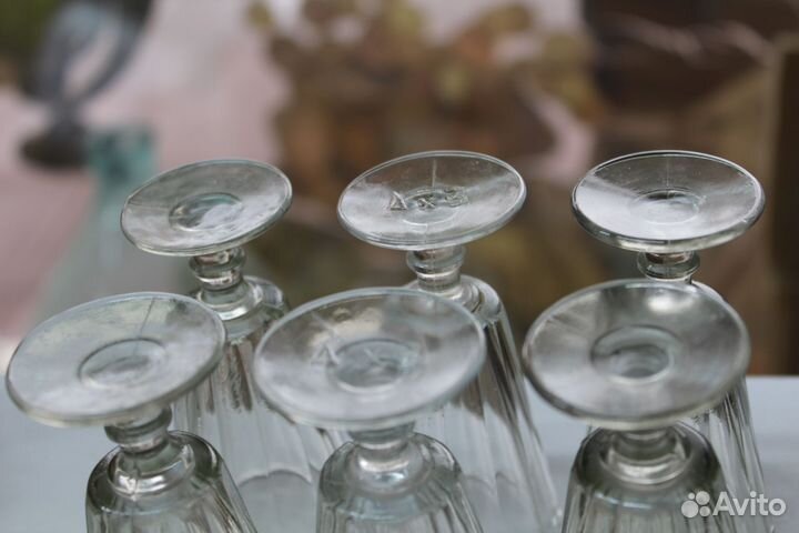 Рюмки лафитники граненые, стопки водочные СССР