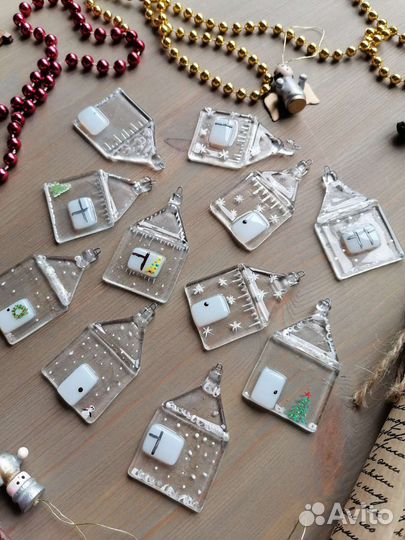 Елочные игрушки стекло новые