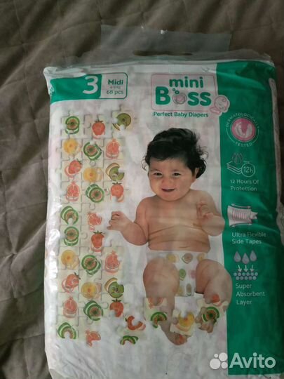 Подгузники mini boss 4-9кг
