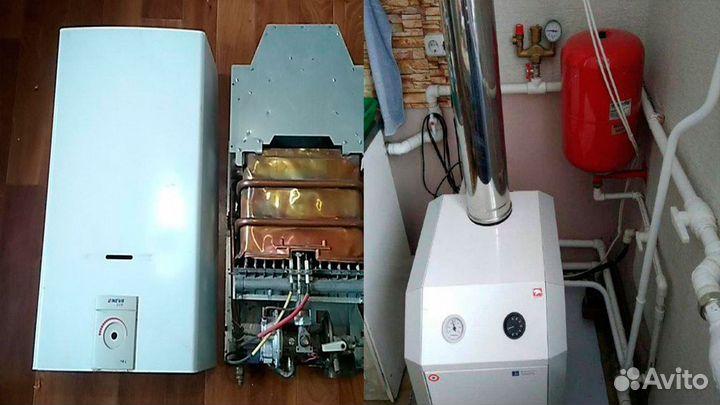 Ремонт газовых колонок / напольных котлов/ пайка