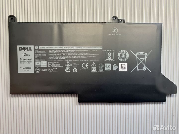 Аккумулятор DJ1J0 для ноутбуков Dell