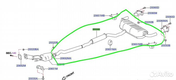 Б/У глушитель В хорошем состоянии, оригиналnnУ нас