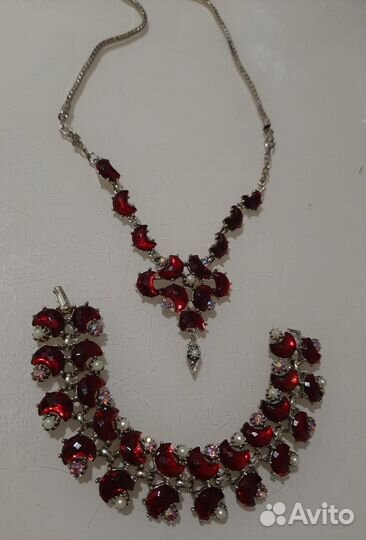 Ожерелье браслет сет Reinad США 1930