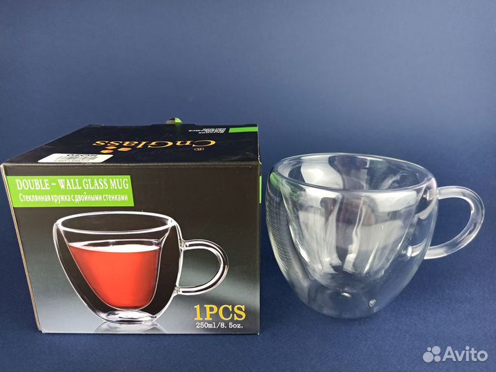 Новая Кружка с двойными стенками 250 мл