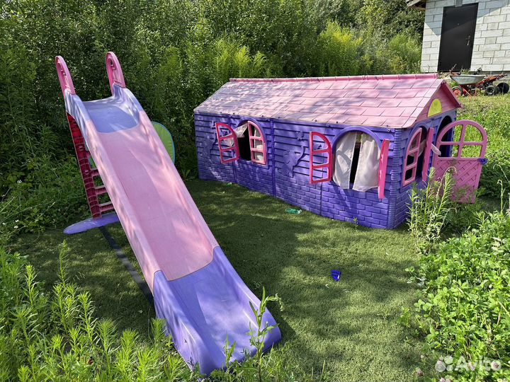 Детский игровой центр Doloni домик + горка