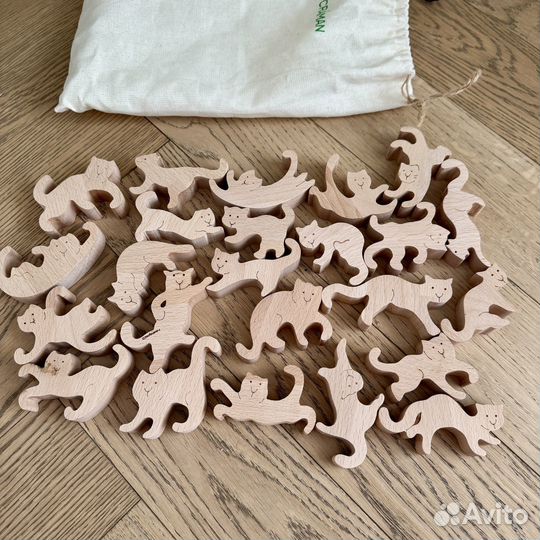 Детская настольная игра дженга коты