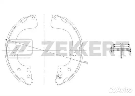 Колодки тормозные барабанные задние